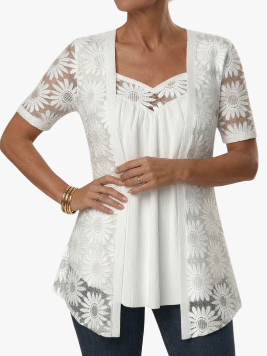 Kanten blouse voor vrouwen