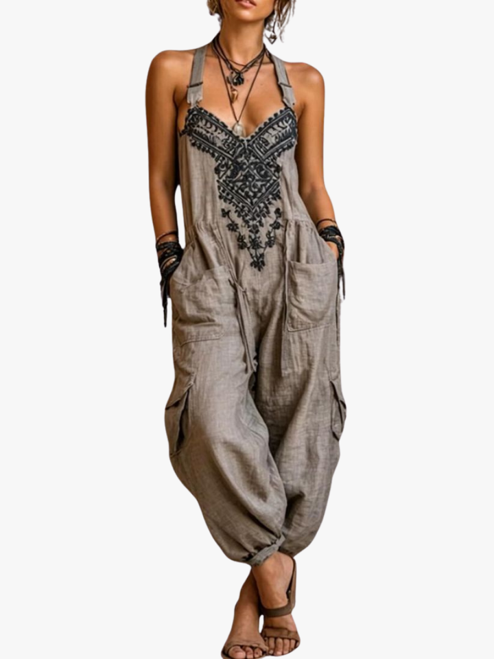 BOHEMIAN GEBORDUURDE JUMPSUIT VOOR VROUWEN