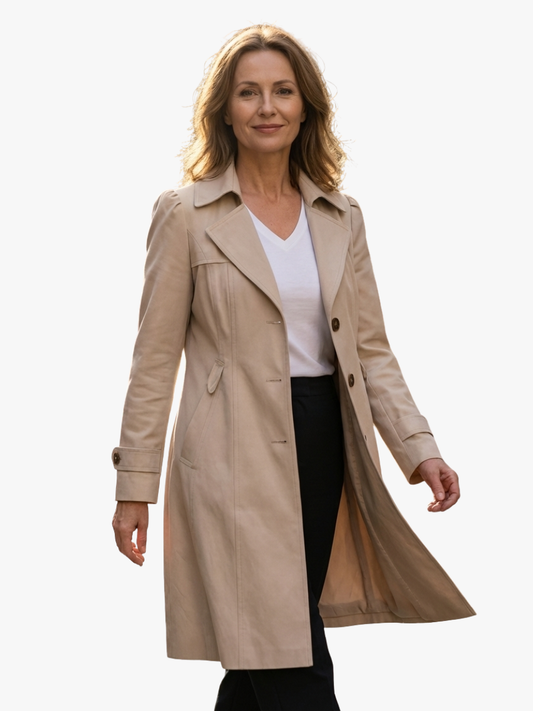 chique lang jas voor vrouwen