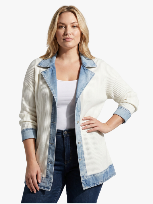 Denim jas voor vrouwen