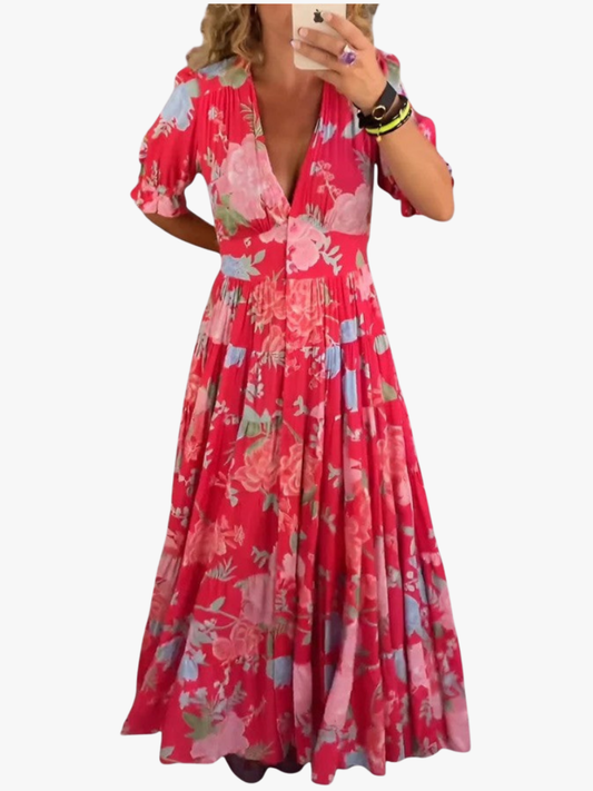 Bloemen zomerjurk voor dames