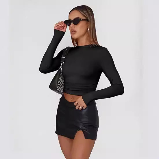 Jill - Casual Lange Mouwen Ronde Hals Top