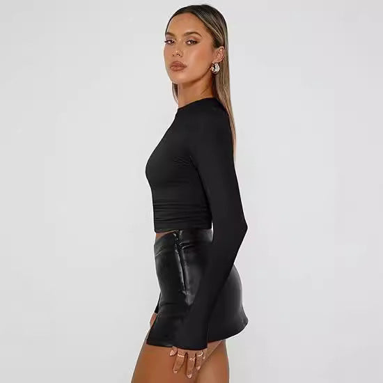 Jill - Casual Lange Mouwen Ronde Hals Top