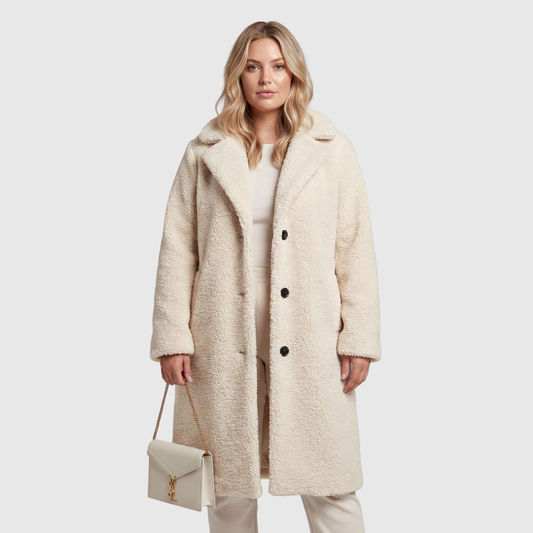 Elora | Lange Teddycoat voor Dames