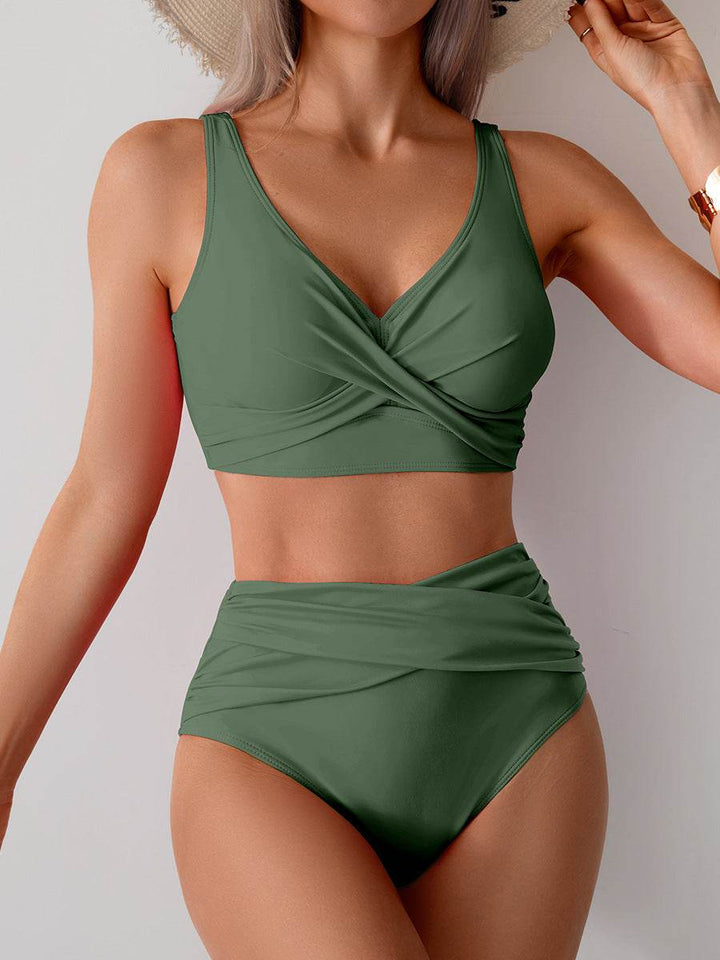 Jasmijn | Hoge Taille Bikini met Twist-Detail