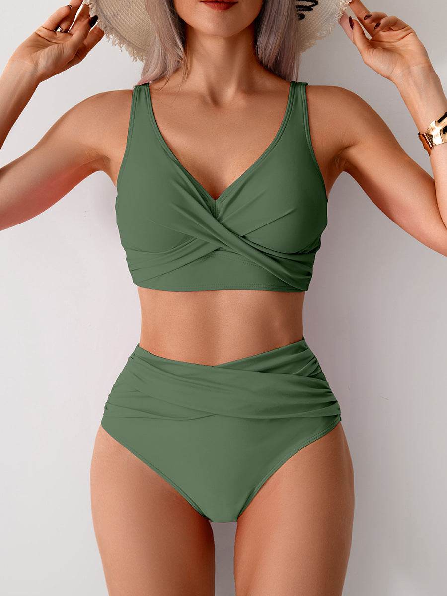 Jasmijn | Hoge Taille Bikini met Twist-Detail - Second Image