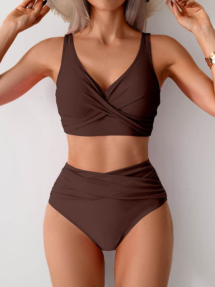 Jasmijn | Hoge Taille Bikini met Twist-Detail