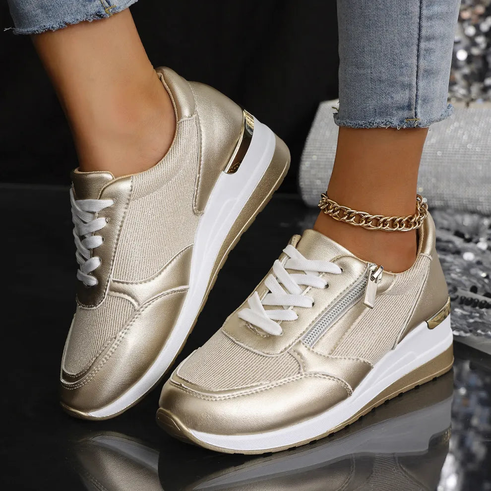 Evelien | Witte Dames Sneakers Met Optimale Ondersteuning