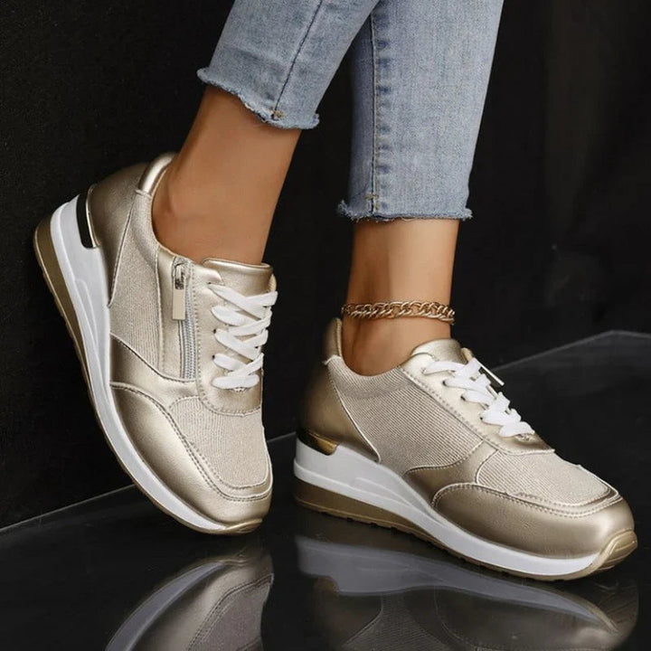 Evelien | Witte Dames Sneakers Met Optimale Ondersteuning